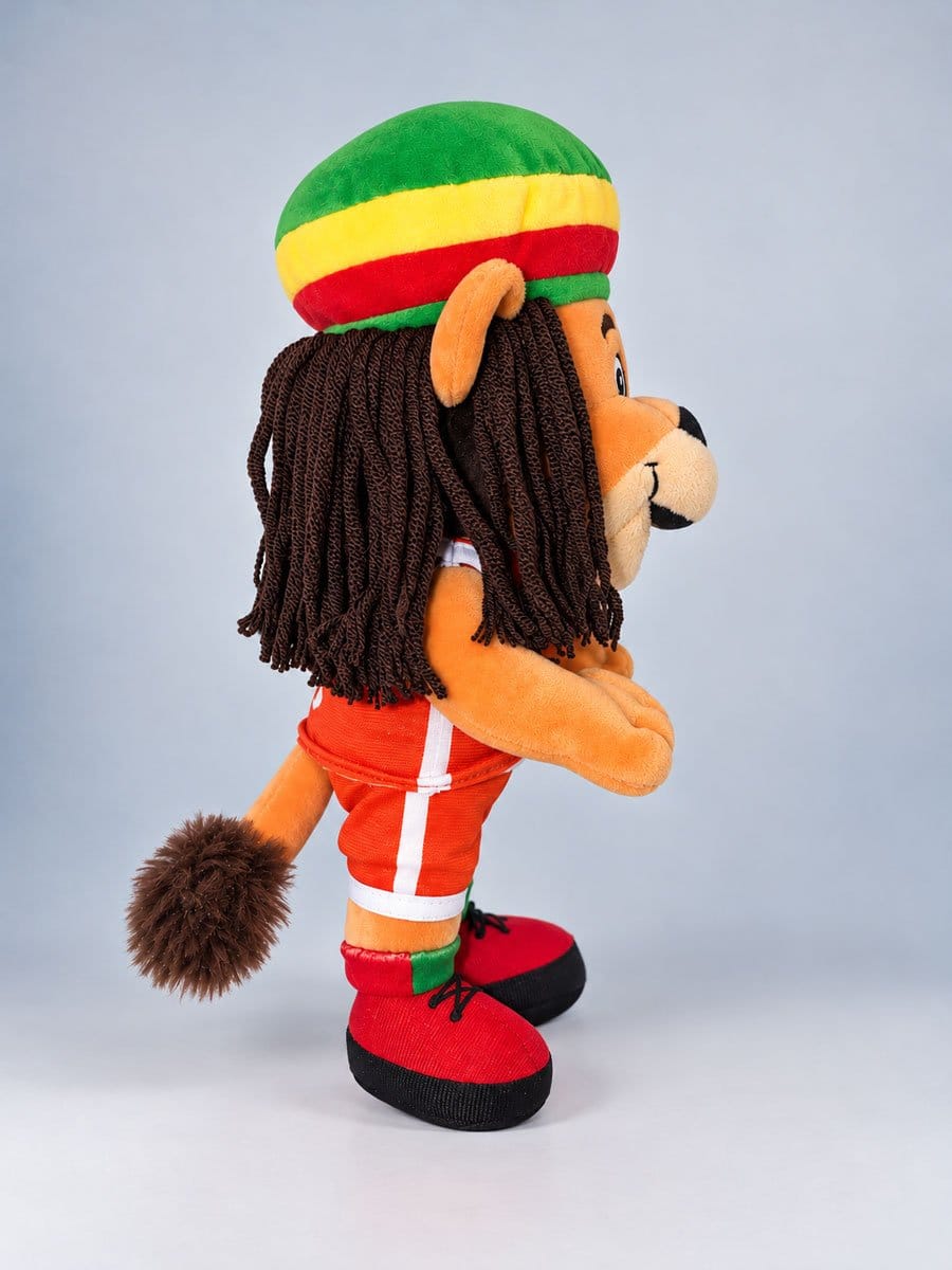 Plüschmaskottchen Bob Seitenansicht