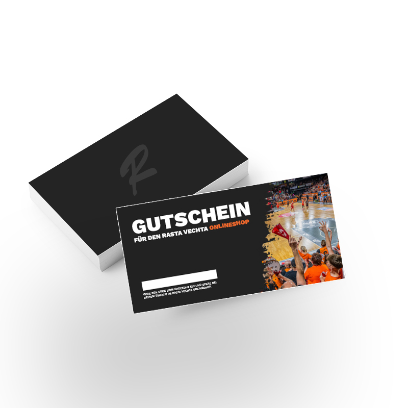 Rasta Vechta Gutschein Karte Vorder- und Rückseite