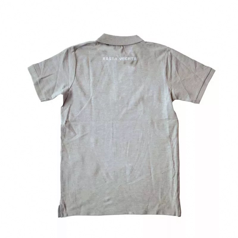 Rasta Poloshirt grau Rückenansicht
